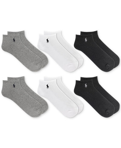 Polo Ralph Lauren 6-Pack Performance Sport Low Cut Socks