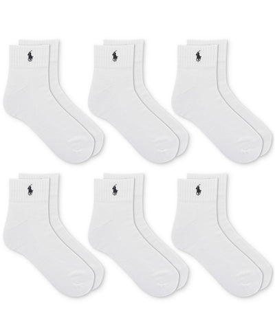 Polo Ralph Lauren 6-Pk. Performance Sport Quarter Socks