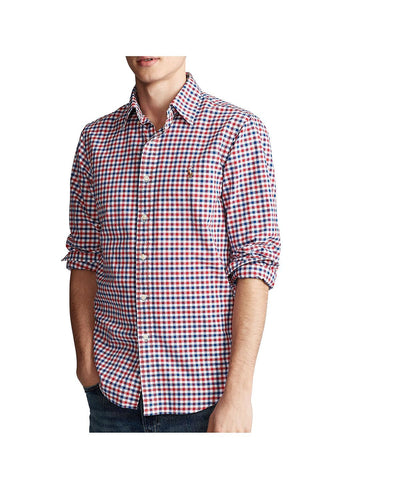 Polo Ralph Lauren Classic-fit Checked Oxford Shirt Red Multi