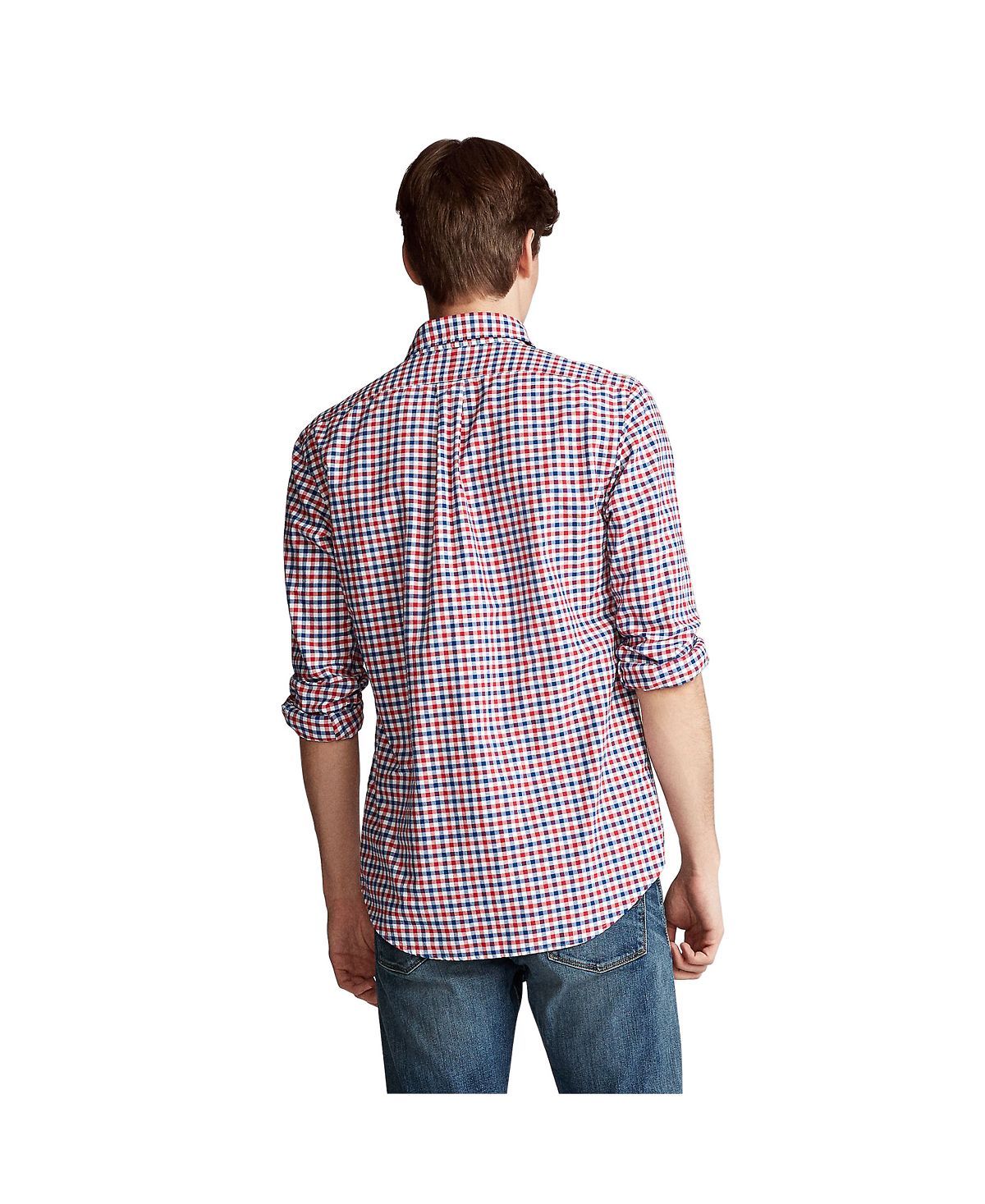 Polo Ralph Lauren Classic-fit Checked Oxford Shirt Red Multi