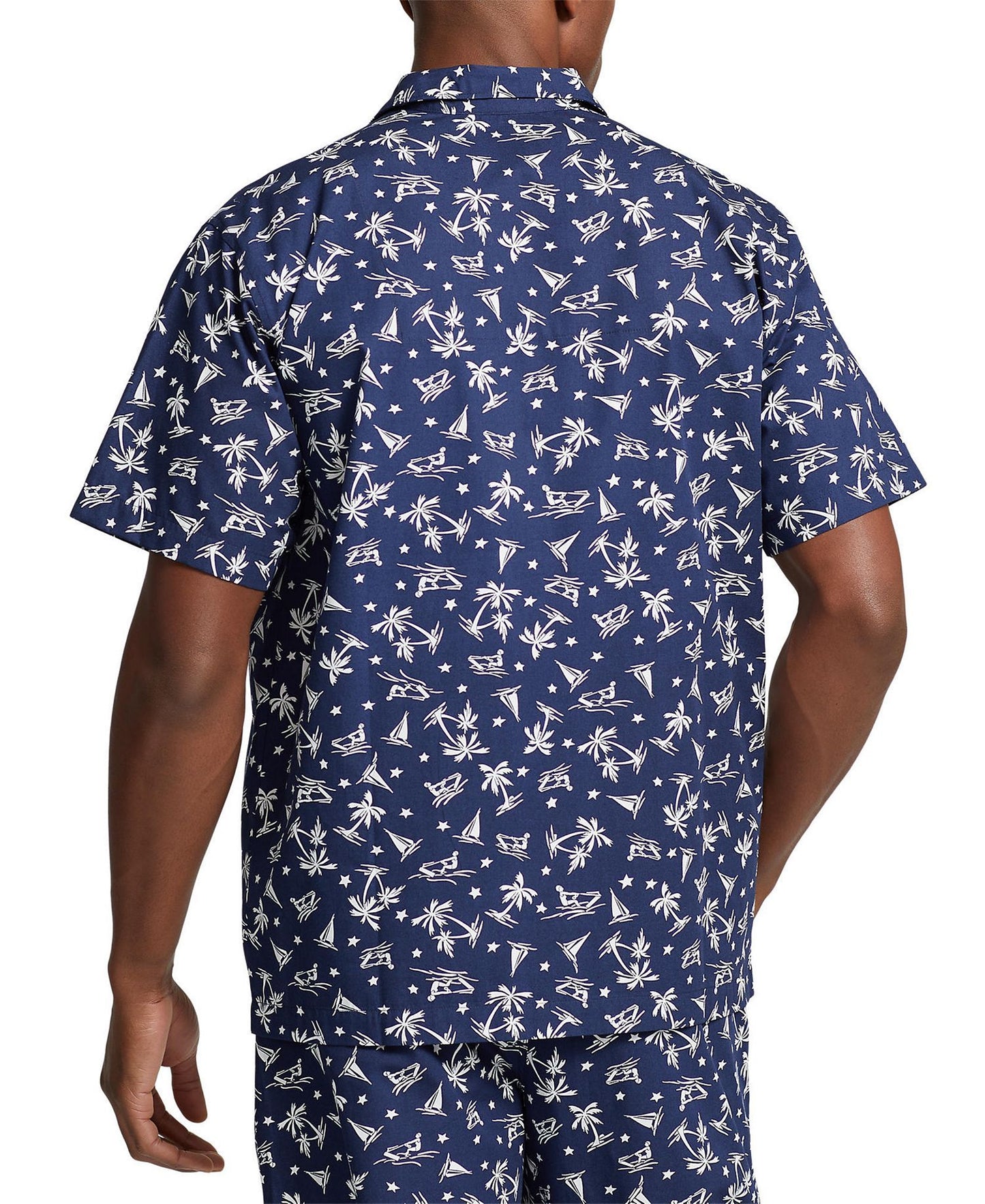 Polo Ralph Lauren Cotton Notched-Collar Pajama Shirt