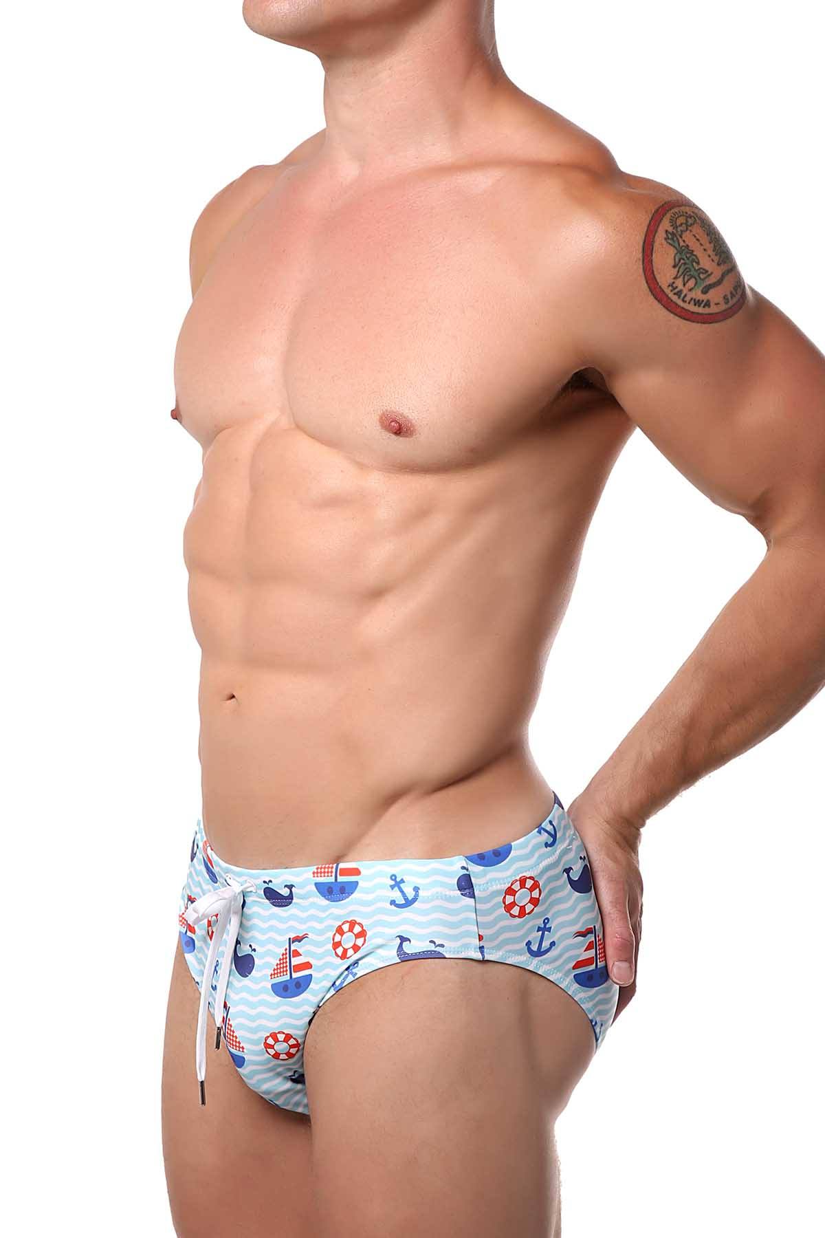 Pool Boy Nautical Swim Brief