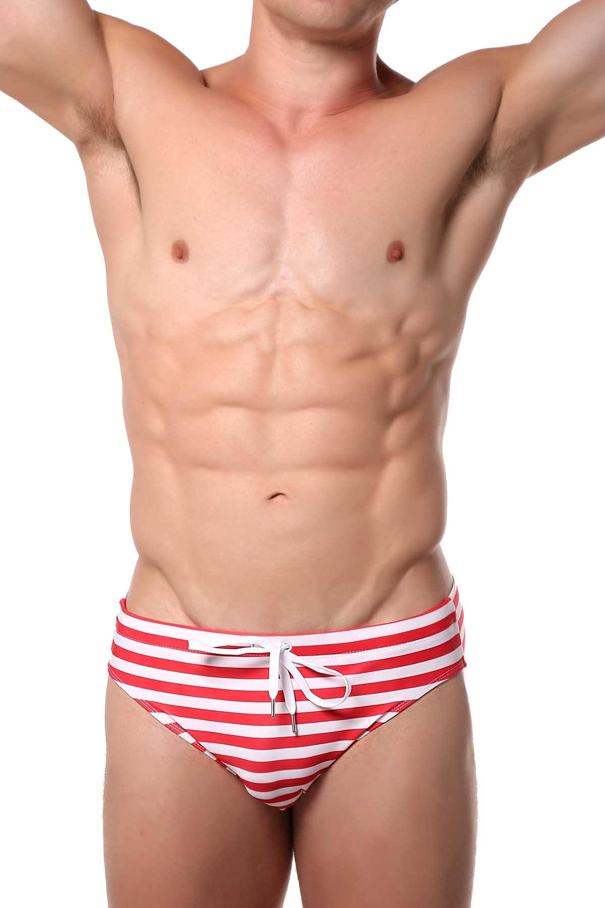 Pool Boy Red Line Swim Brief