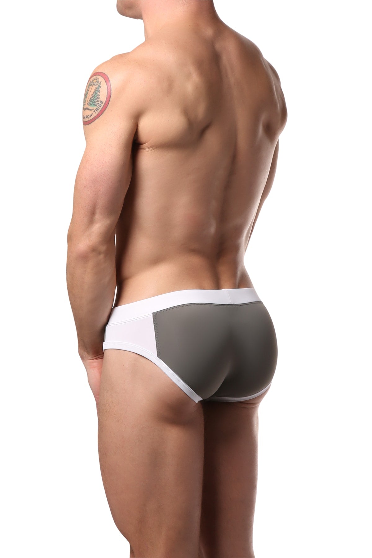 PoolBoy Grey Contrast Swim Brief