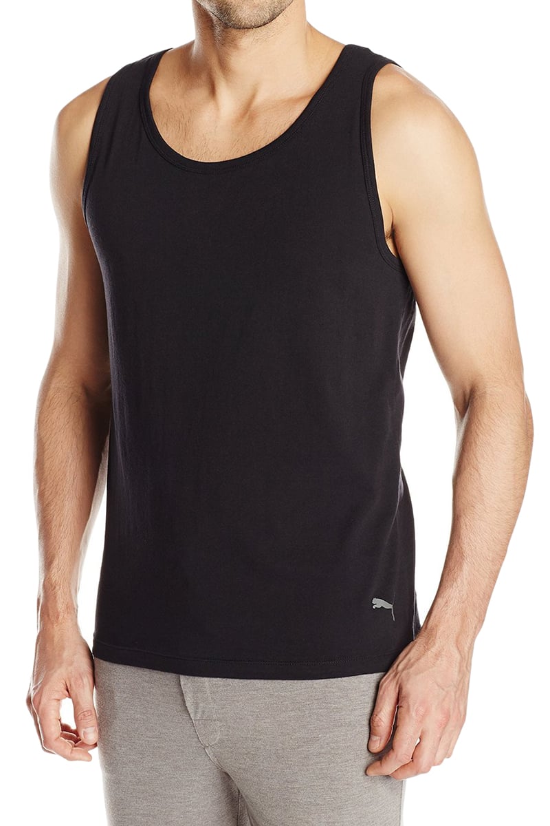 Puma Black Solid Tanktop