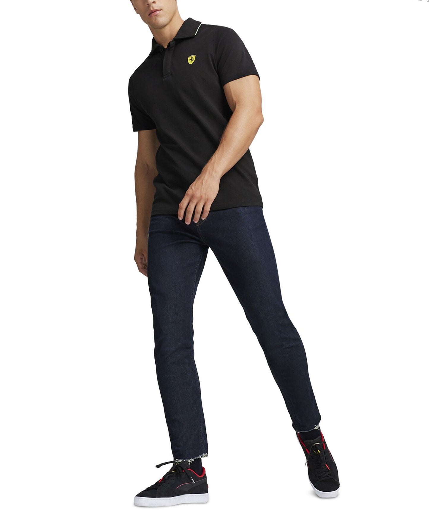 Puma Ferrari Race Short-Sleeve Tipped Polo Shirt