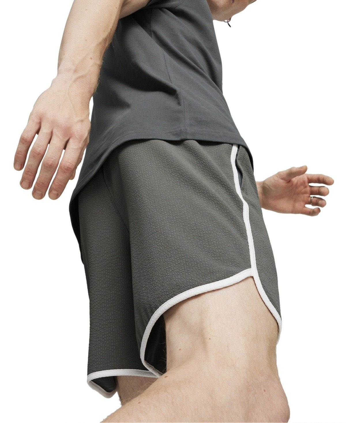 Puma Regular Fit Casual Shorts / 6 Grey Solid gray