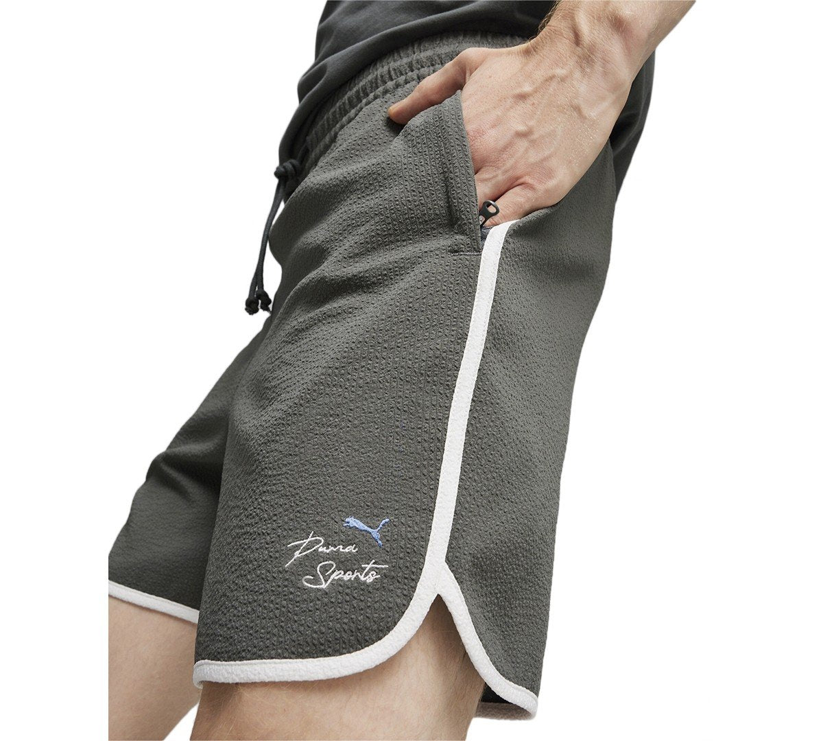 Puma Regular Fit Casual Shorts / 6 Grey Solid gray