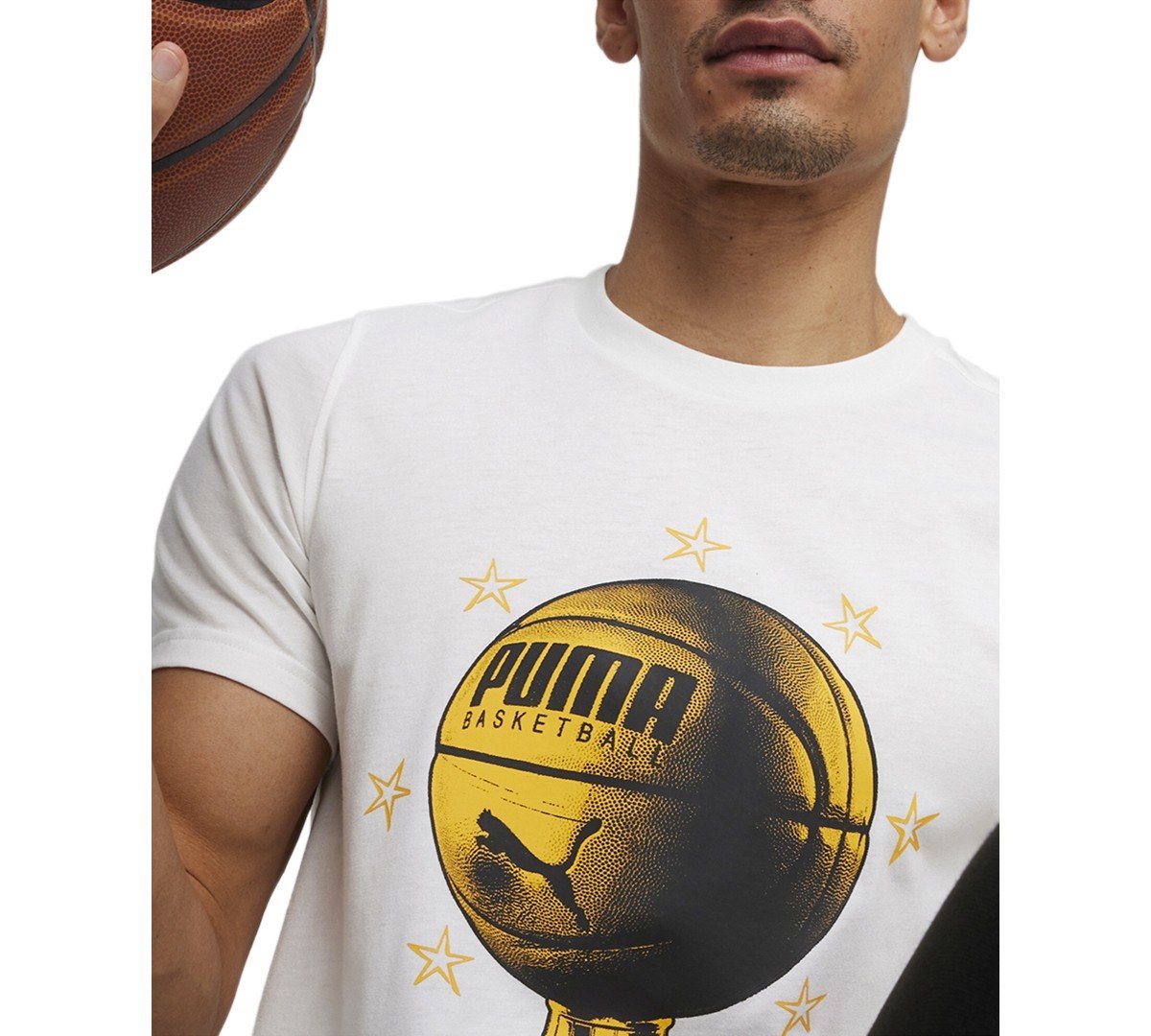 Puma TSA 3 Graphic Crew Neck Short Sleeve T - Shirt white