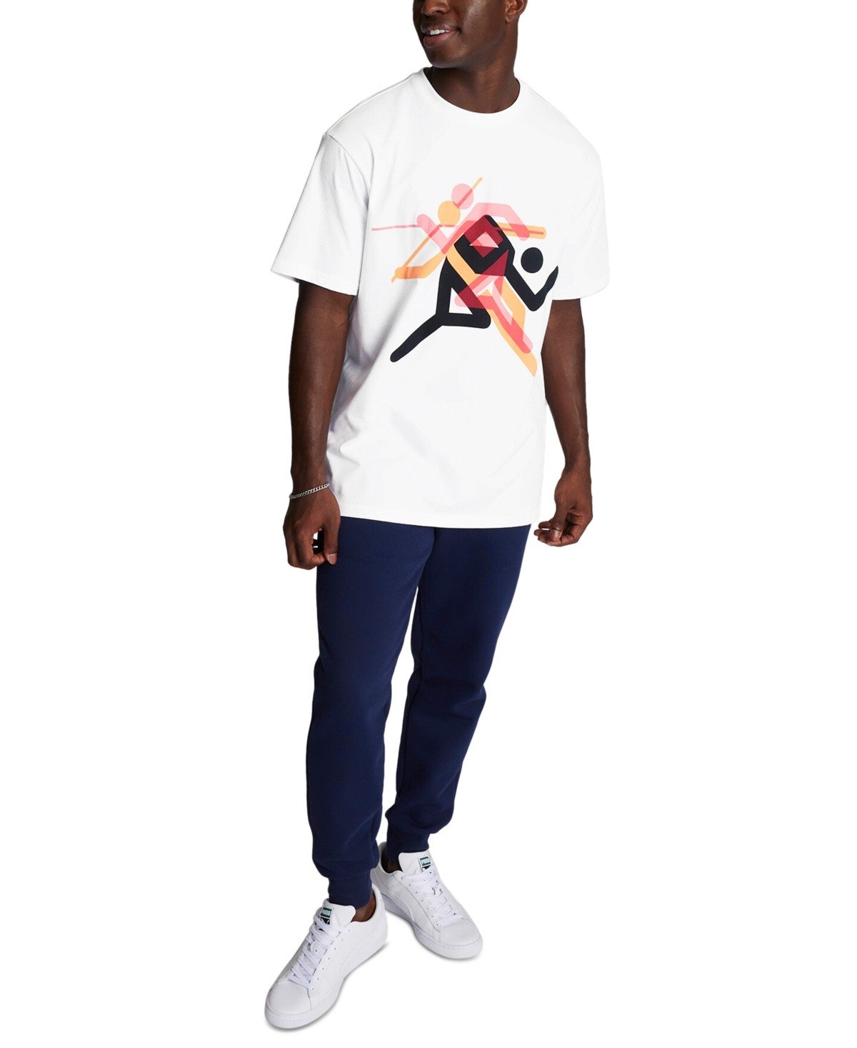Puma Village Wear Graphic Crew Neck Short Sleeve T - Shirt white