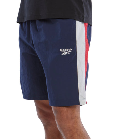 Reebok Ivy League Regular-Fit Colorblocked Crinkled Shorts