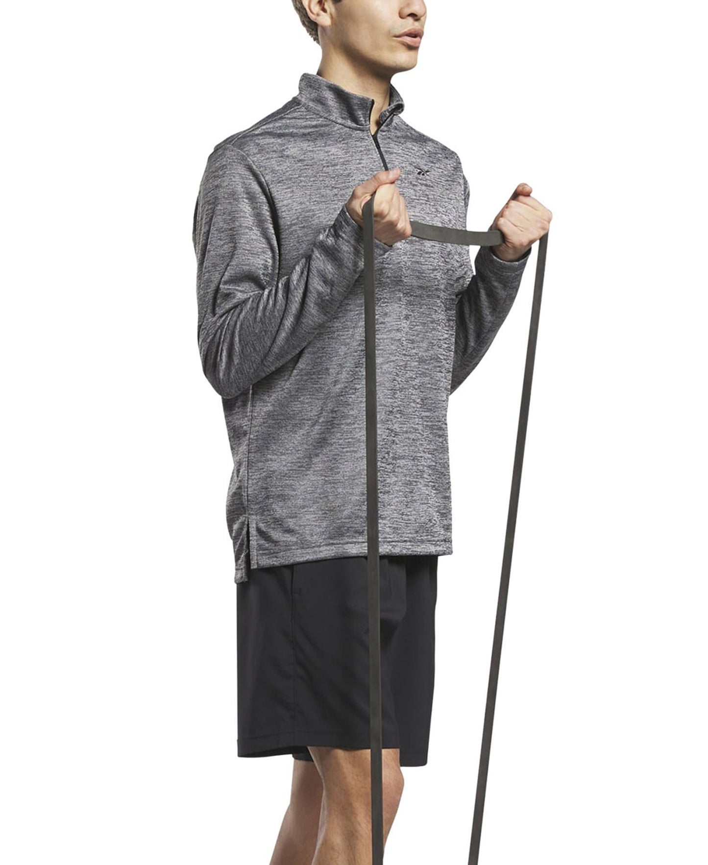 Reebok Quarter-Zip Long-Sleeve T-Shirt