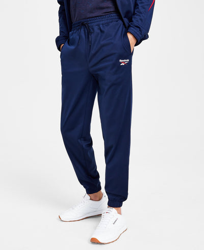 Reebok Regular-Fit Identity Vector Drawstring Track Pants