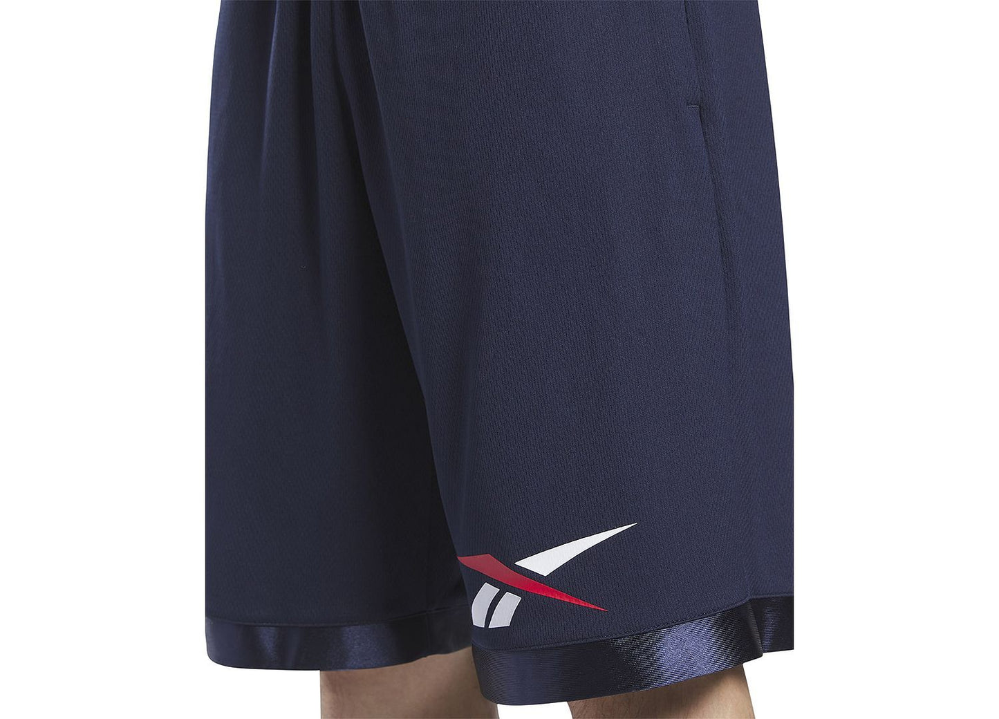 Reebok Regular-Fit Logo-Print Mesh Basketball Shorts