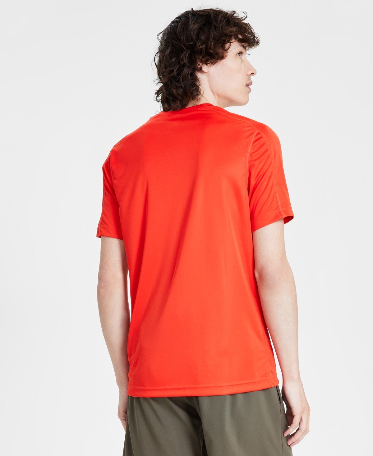 Reebok Regular Fit Short Sleeve Active T - Shirt Shirt Red Orange