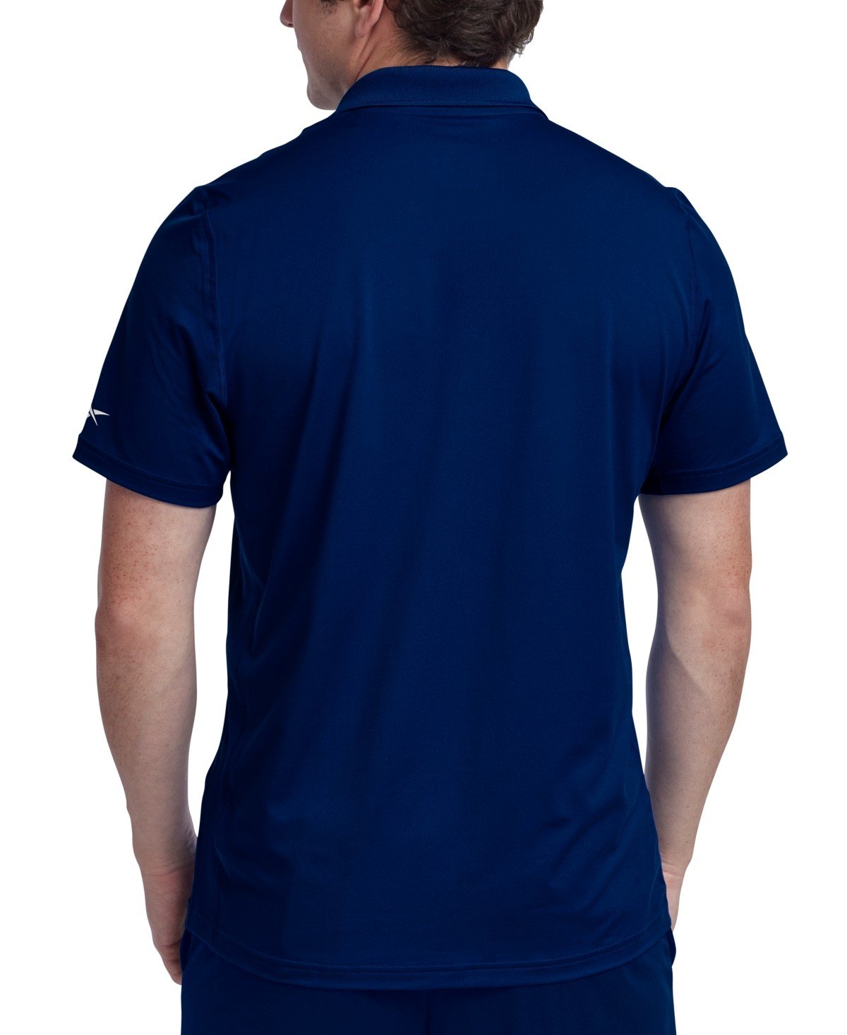 Reebok Short Sleeve Performance Training Polo Shirt Wicking Navy Blue