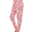 Roudelain Wo Ultra-soft Jogger Pajama Bottoms Set Of 2 Space Dye Ibis Rose/delicate Tie Dye White