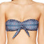 Roxy China-Blue Sun Surf Medallion-Print Bandeau Bikini Top