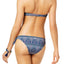 Roxy China-Blue Sun Surf Medallion-Print Bandeau Bikini Top