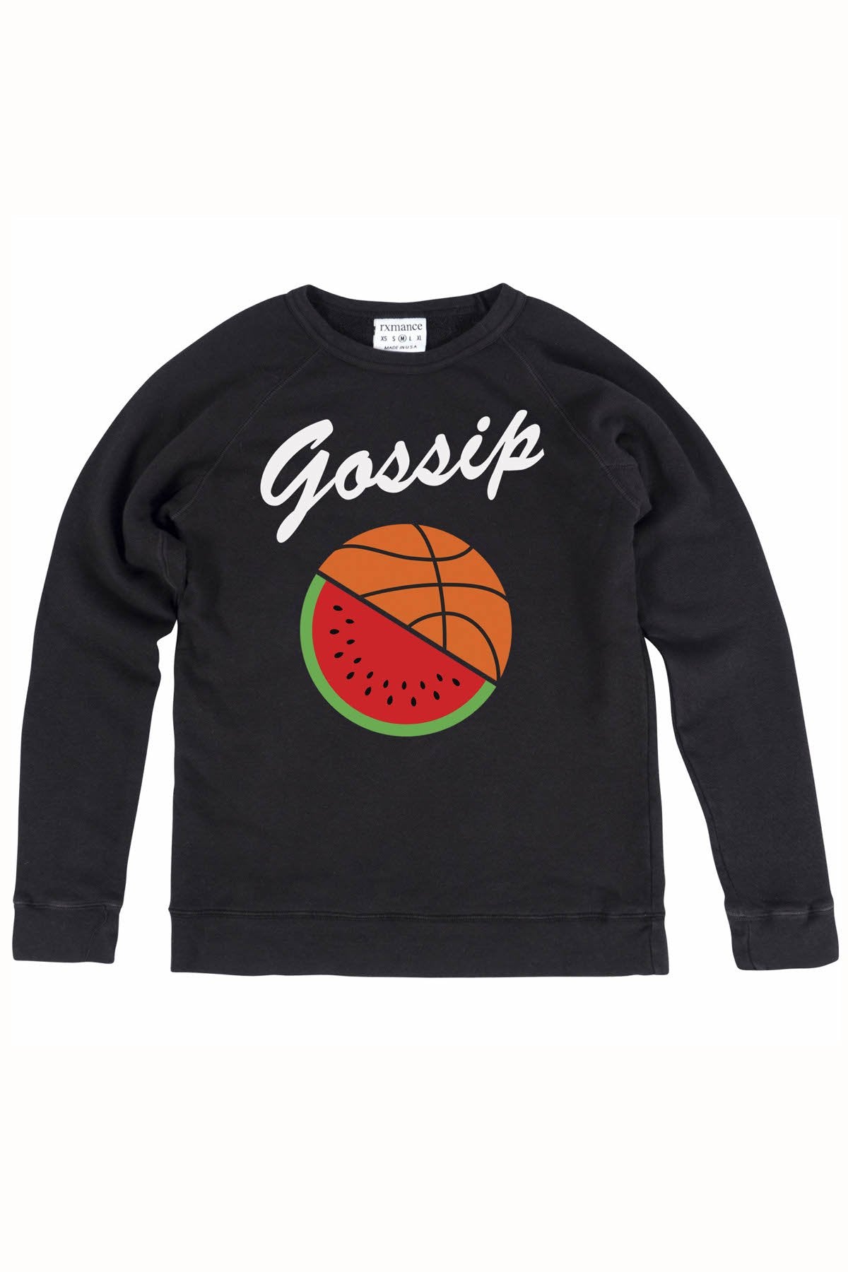 Rxmance Unisex Black Gossip Sweatshirt