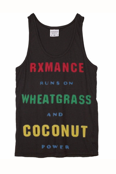 Rxmance Unisex Black Runs On Tank Top