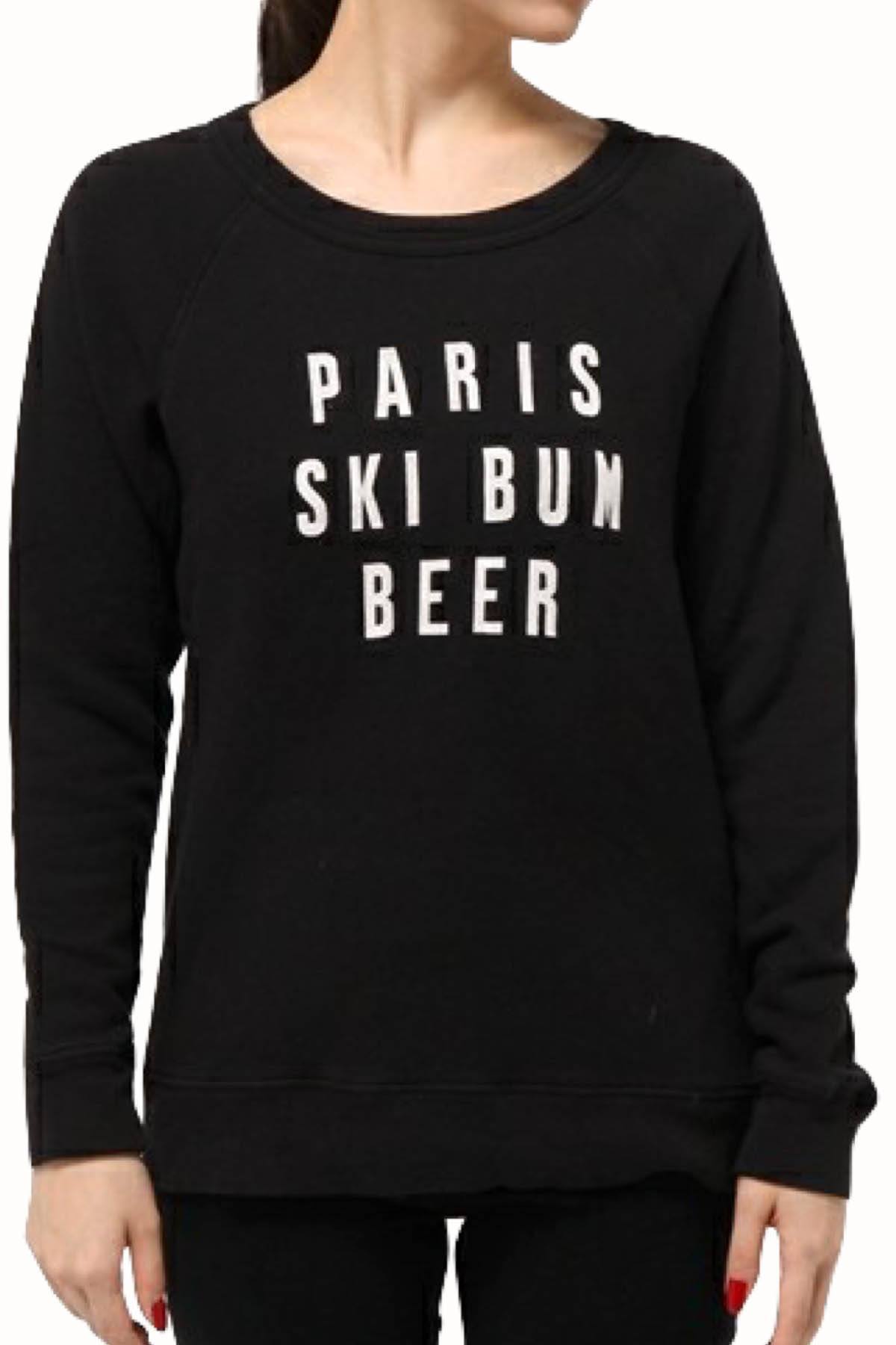 Rxmance Unisex Black 'Ski Bum' Sweatshirt