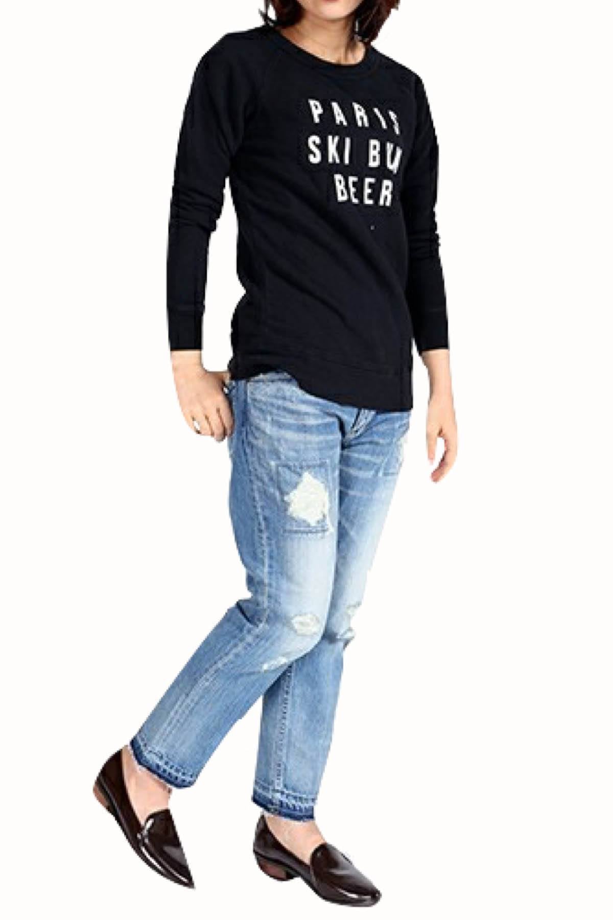 Rxmance Unisex Black 'Ski Bum' Sweatshirt