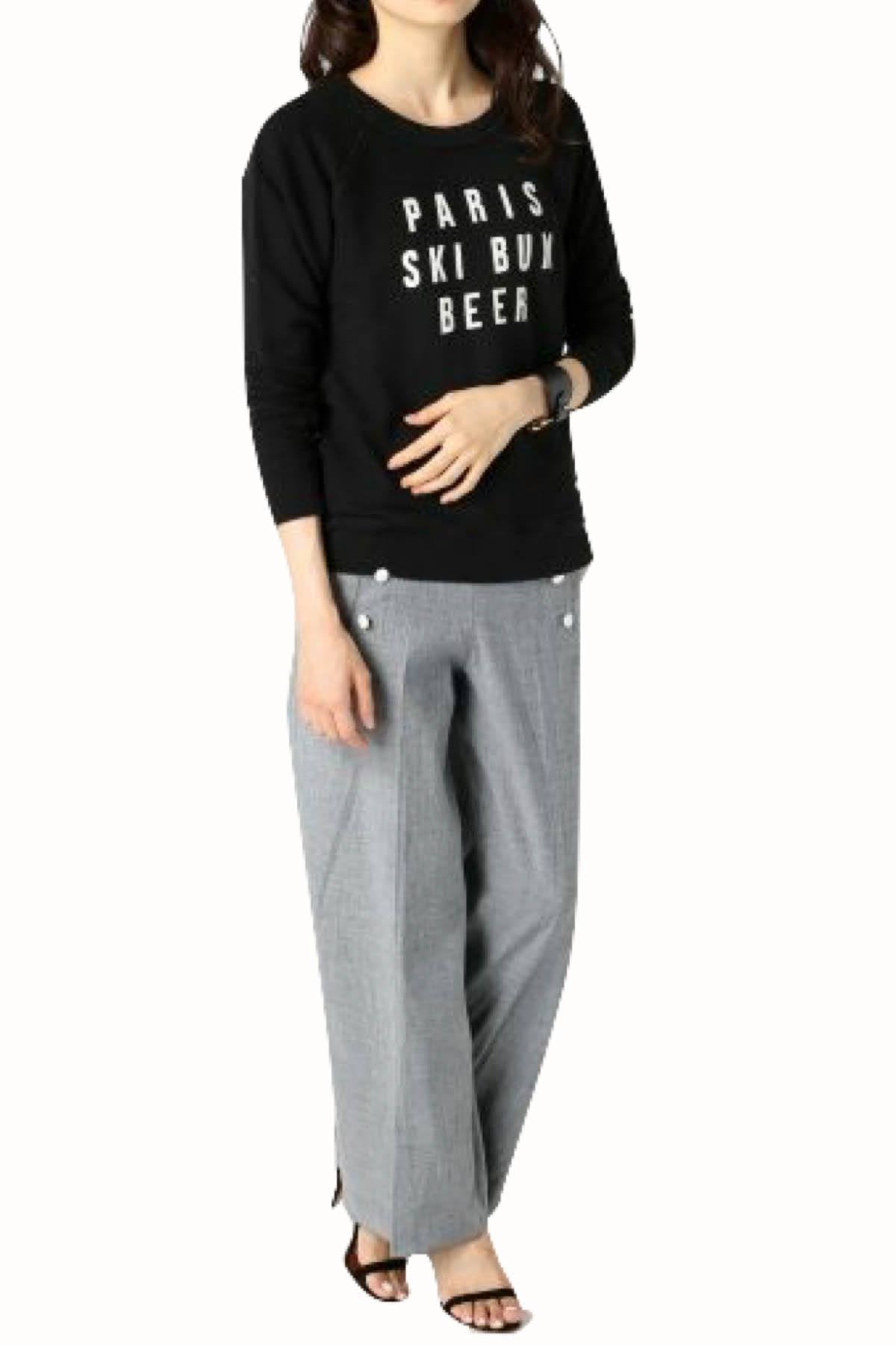 Rxmance Unisex Black 'Ski Bum' Sweatshirt