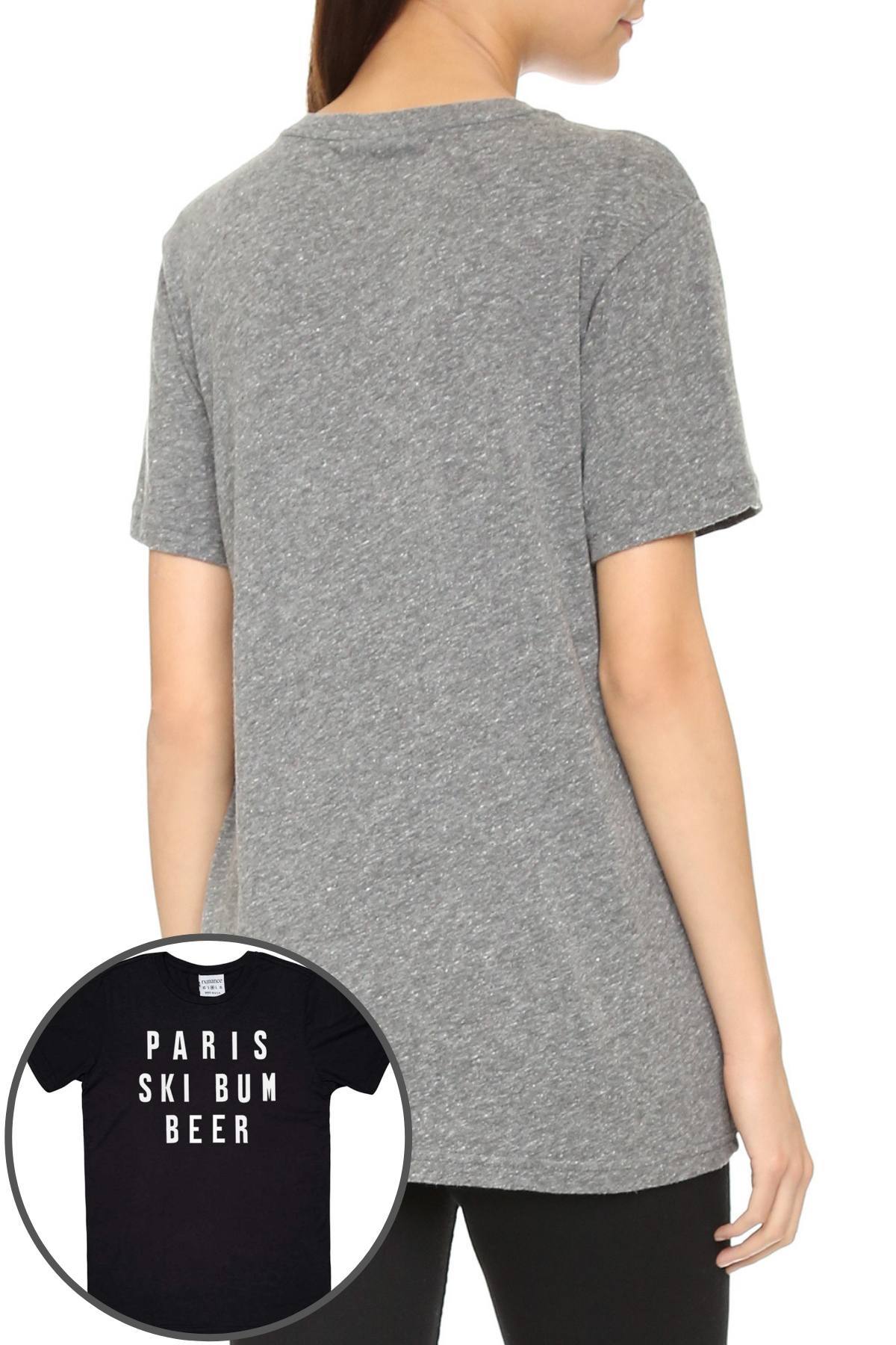 Rxmance Unisex Black 'Ski Bum' Tee