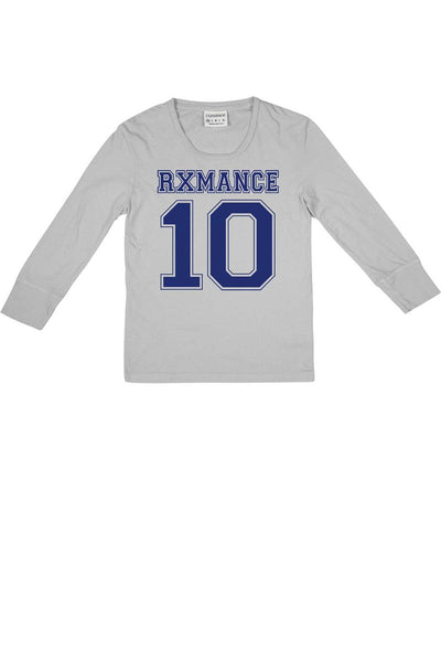 Rxmance Unisex Grey Jersey 3/4 Sleeve Lounge Tee