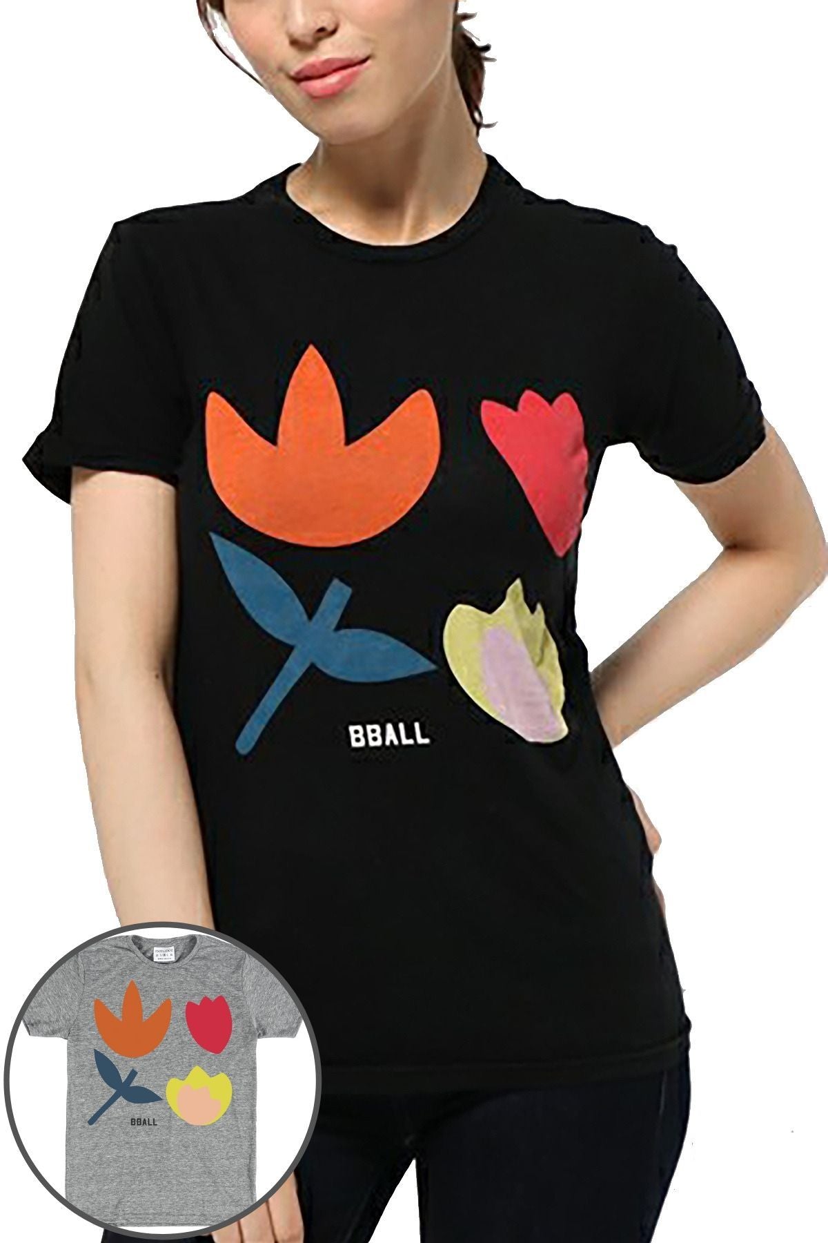 Rxmance Unisex Heather Grey 'Buds' Tee