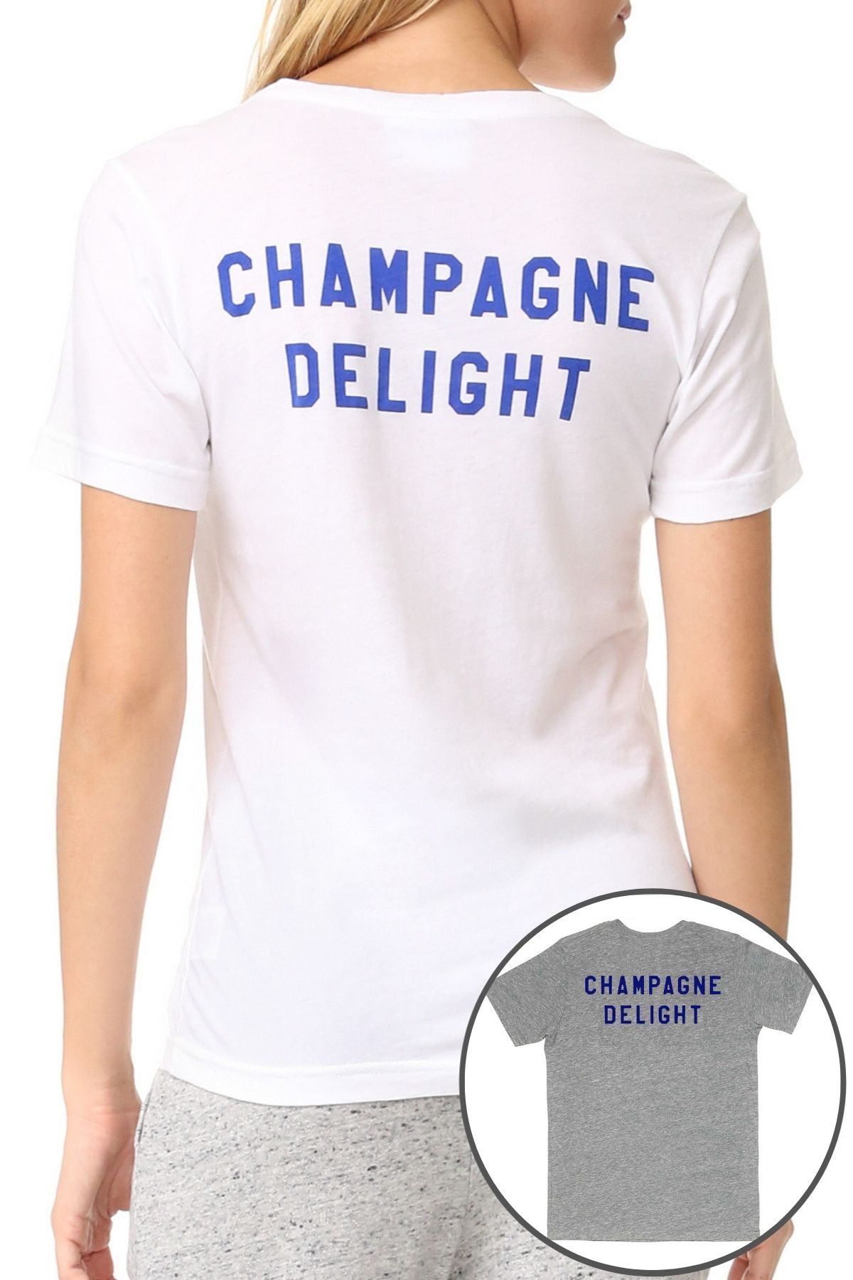 Rxmance Unisex Heather Grey 'Champagne' Tee
