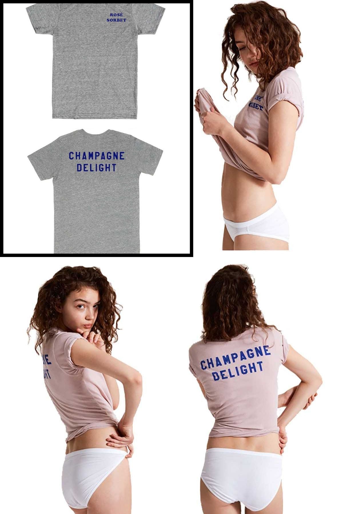 Rxmance Unisex Heather Grey 'Champagne' Tee