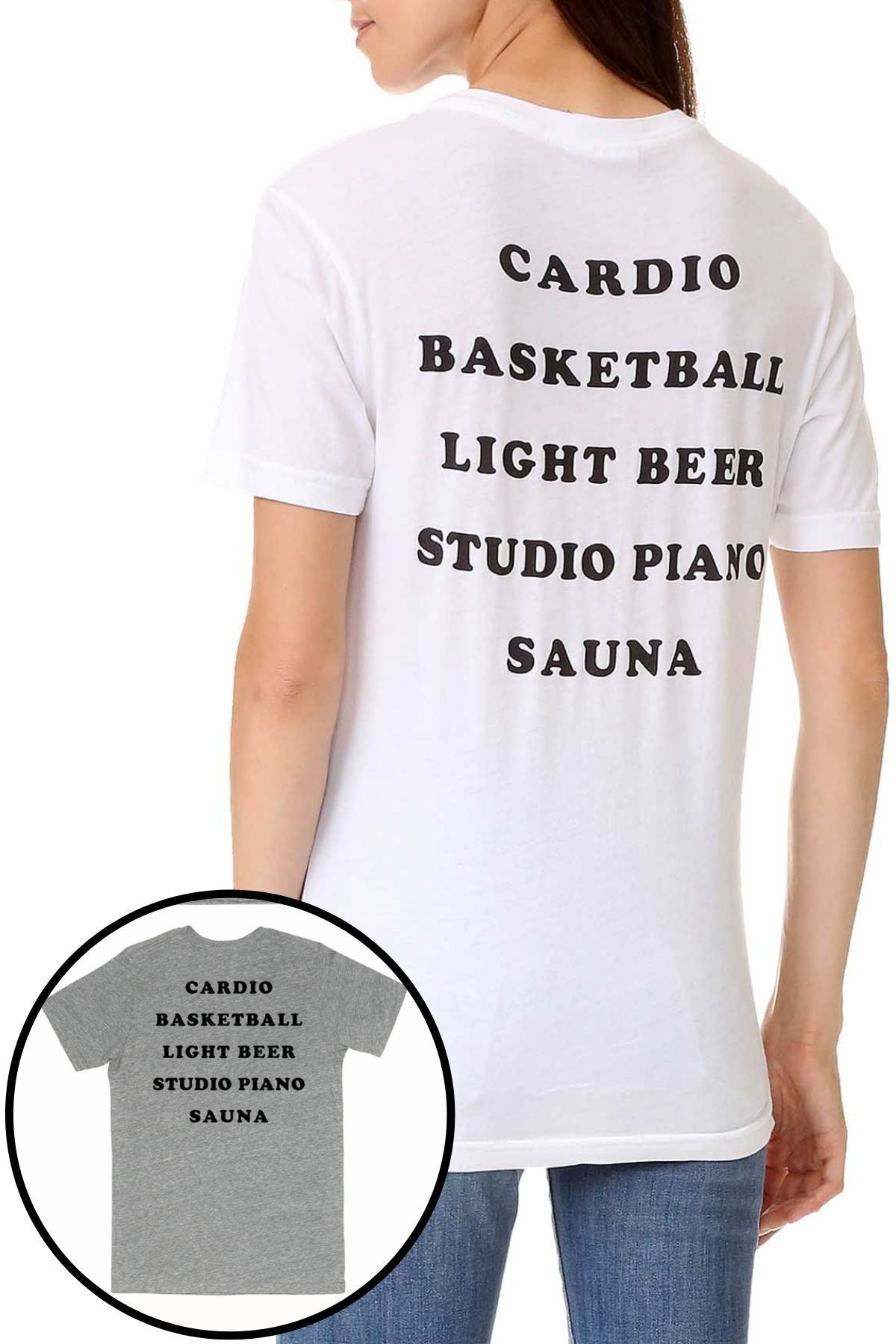 Rxmance Unisex Heather Grey Front/Back 'Cardio' Tee