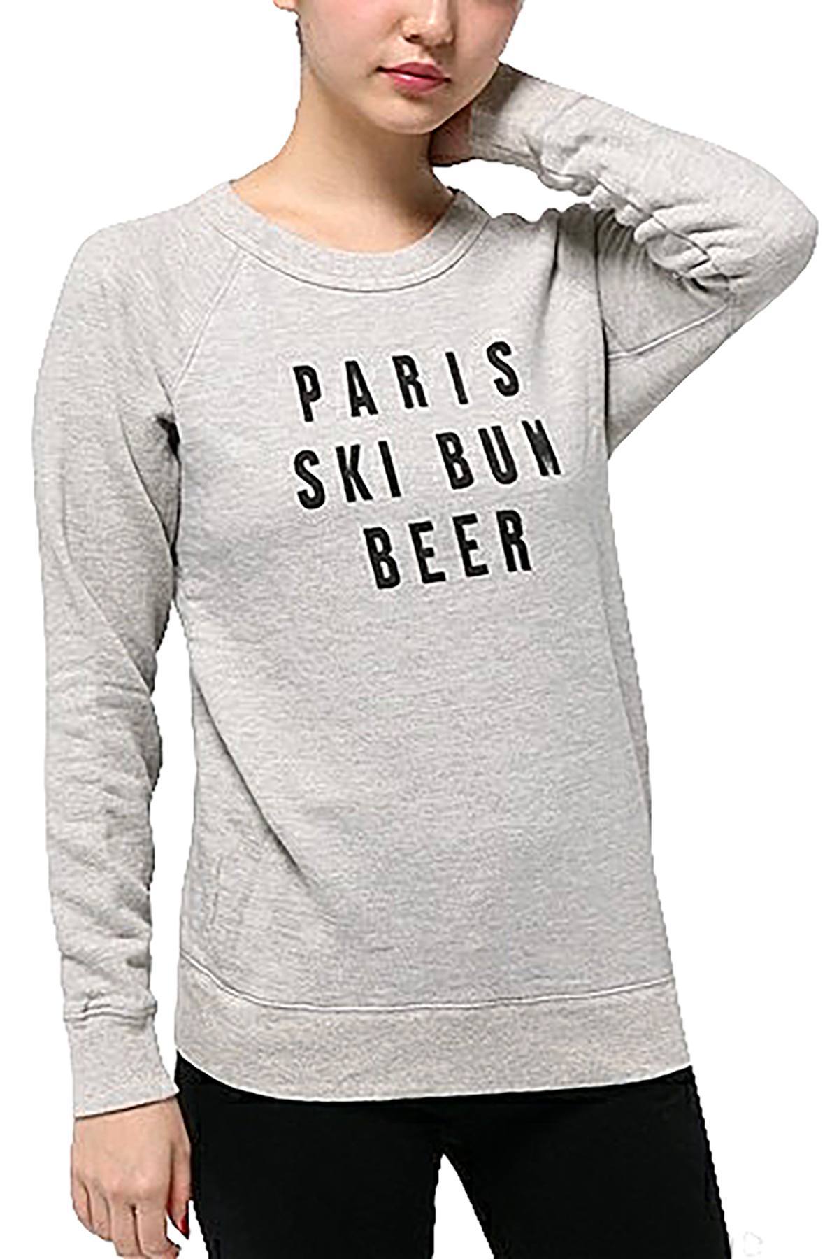 Rxmance Unisex Oatmeal Ski Bum Sweatshirt