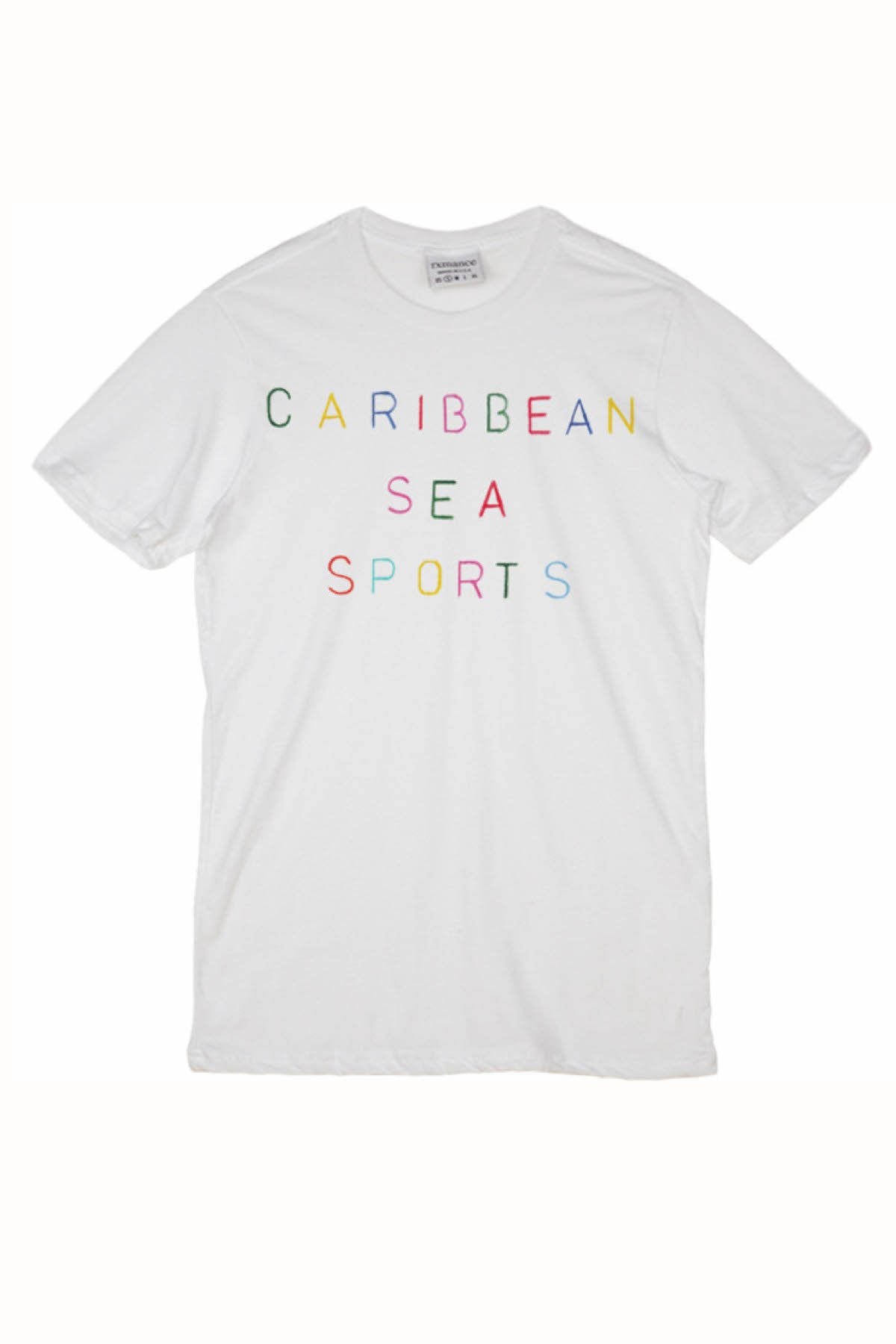 Rxmance Unisex White 'Caribe Sport' Tee