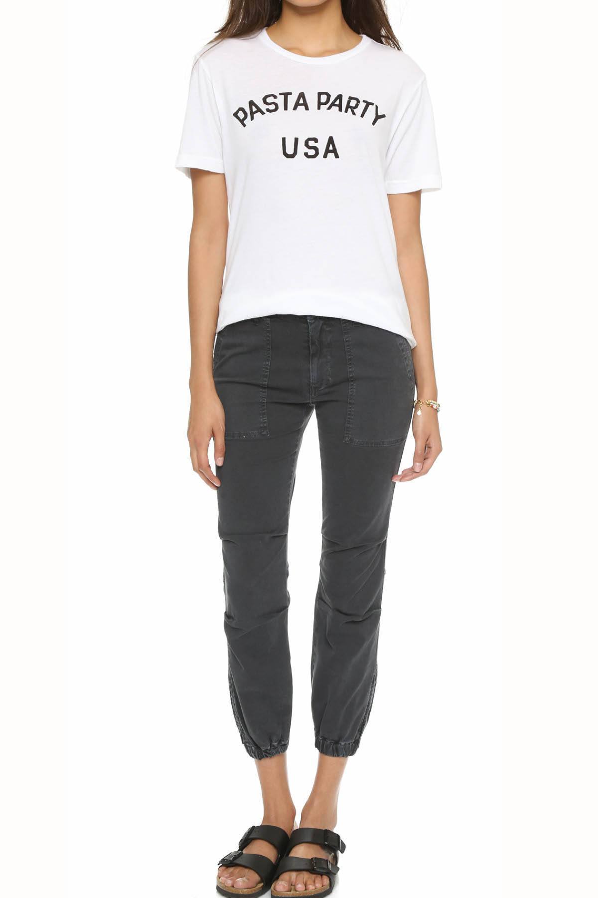 Rxmance Unisex White 'Pasta Party' Tee