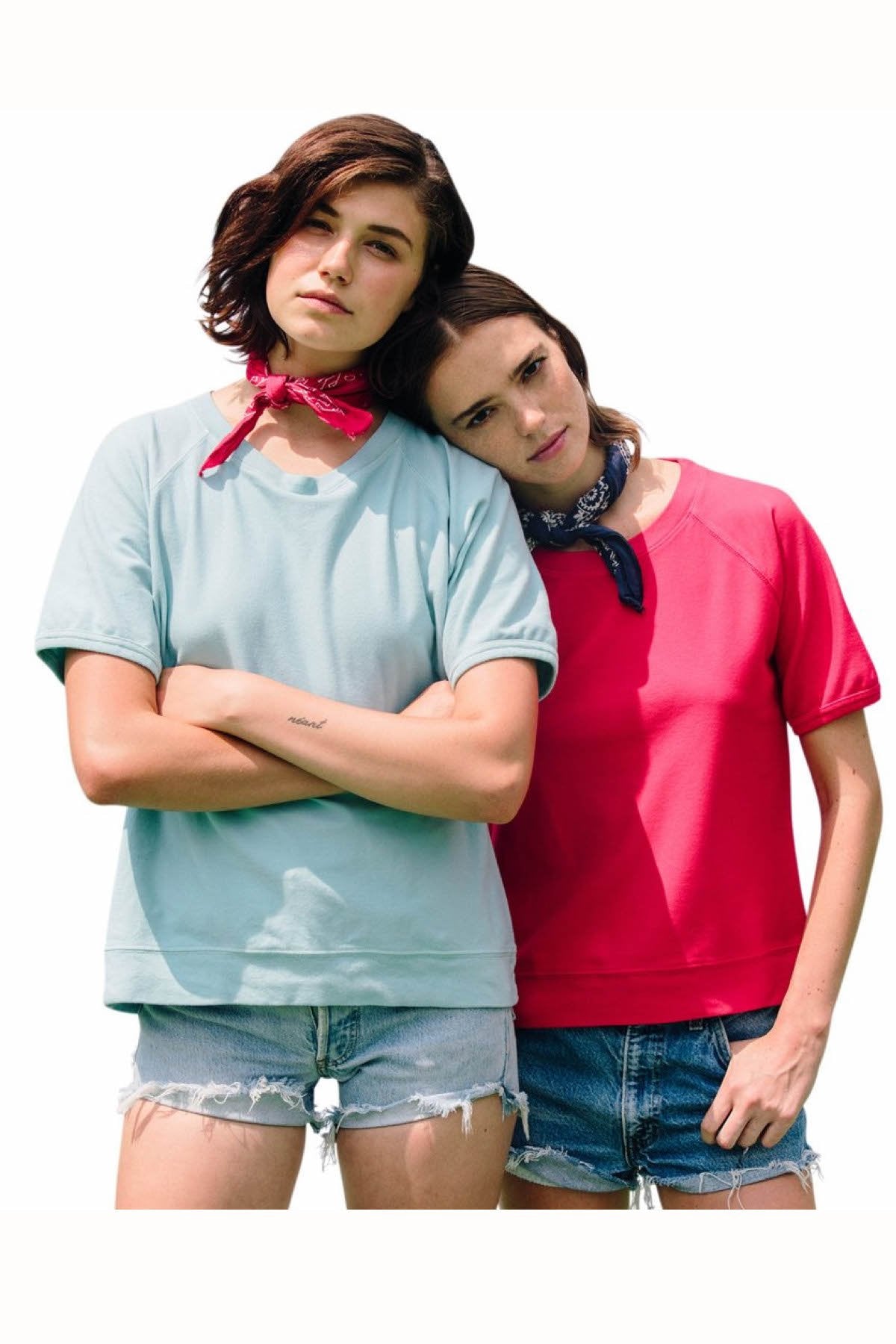 Rxmance Unisex White Sand Short Sleeve Sweatshirt