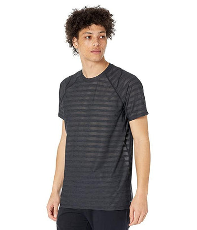 SAXX Black Heather DropTemp Cooling Mesh T-Shirt