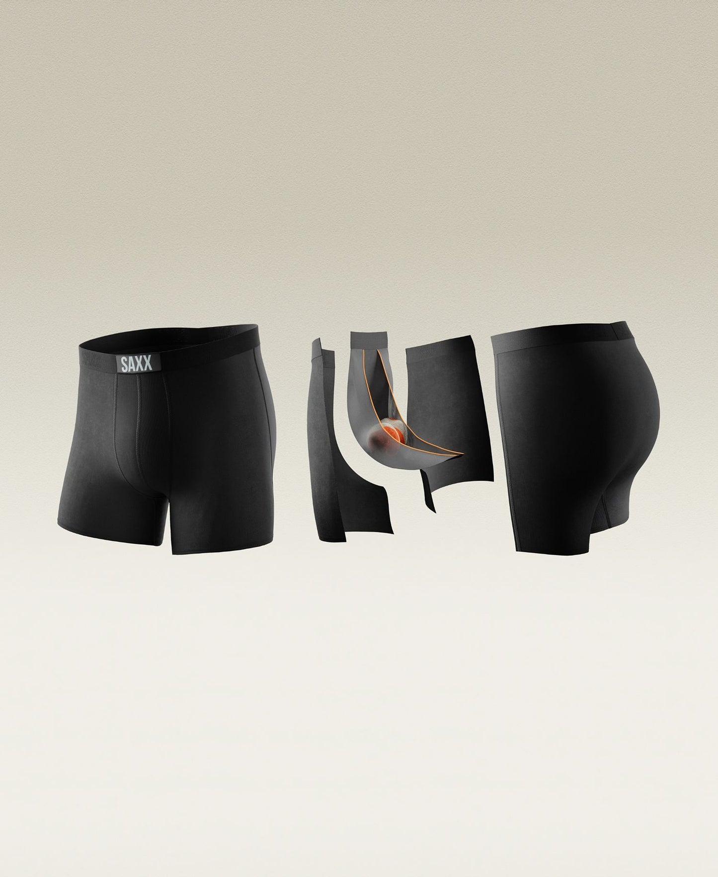 SAXX Black Vibe Super Soft Slim Fit Boxer Brief
