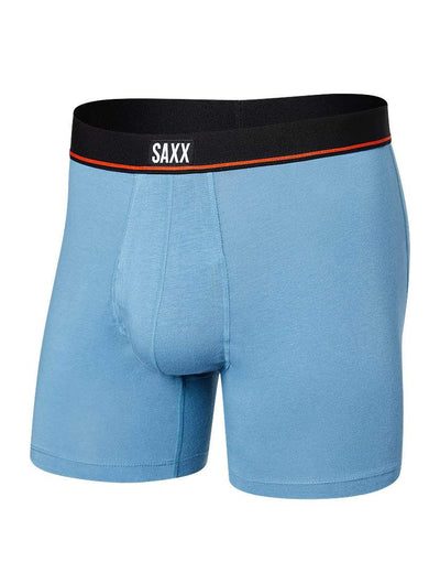 SAXX Blue Non-Stop Stretch Cotton Boxer Brief With Fly