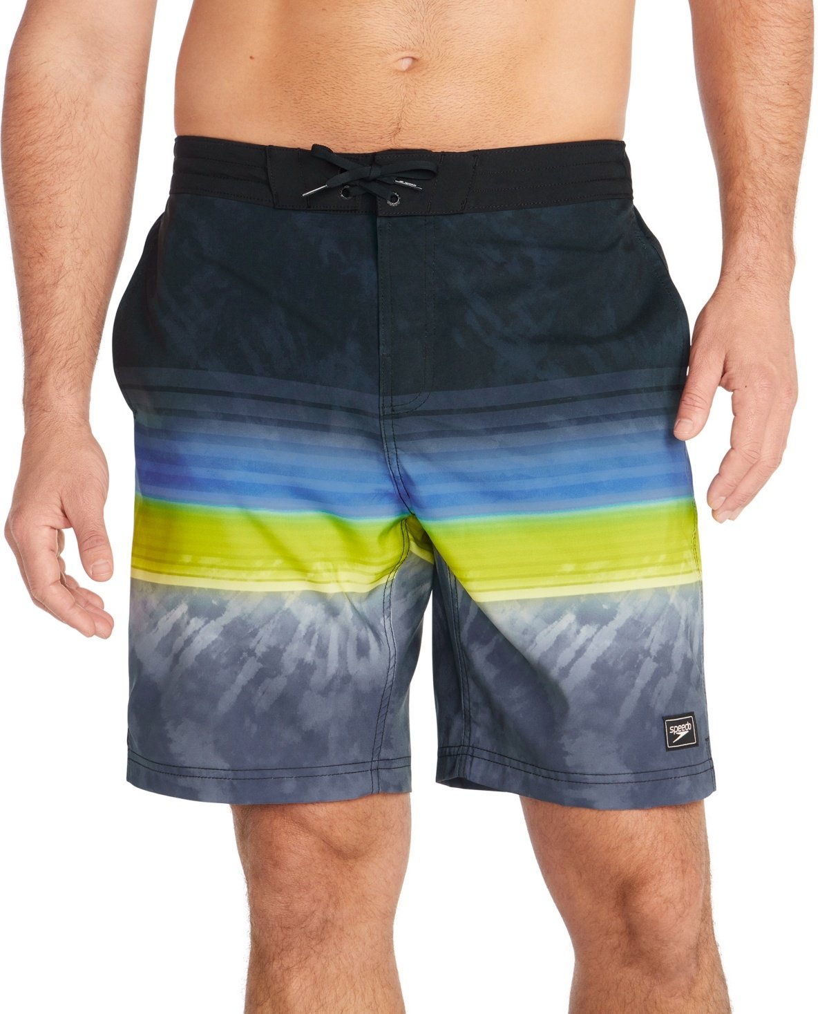 Speedo Regular Fit Swim Trunks Swimwear Black Blue Green