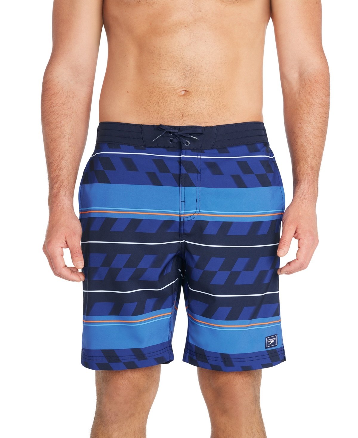 Speedo Regular Fit Swim Trunks Swimwear Blue Striped
