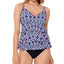 Swim Solutions Jewels Printed Tiered Tummy Control One-piece Swimsuit Jewels
