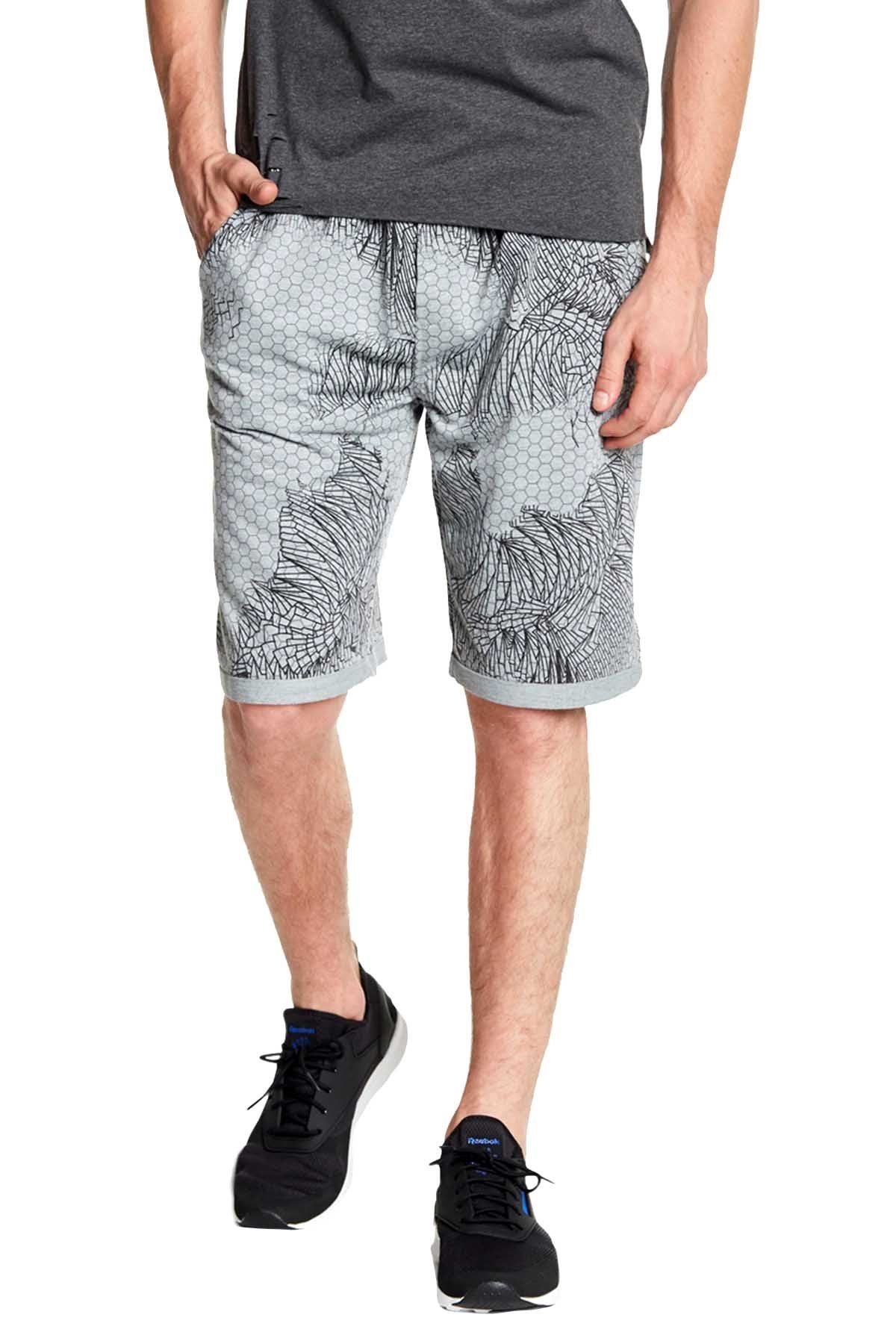 Tailored Recreation Premium Grey Honeycomb Printed Short