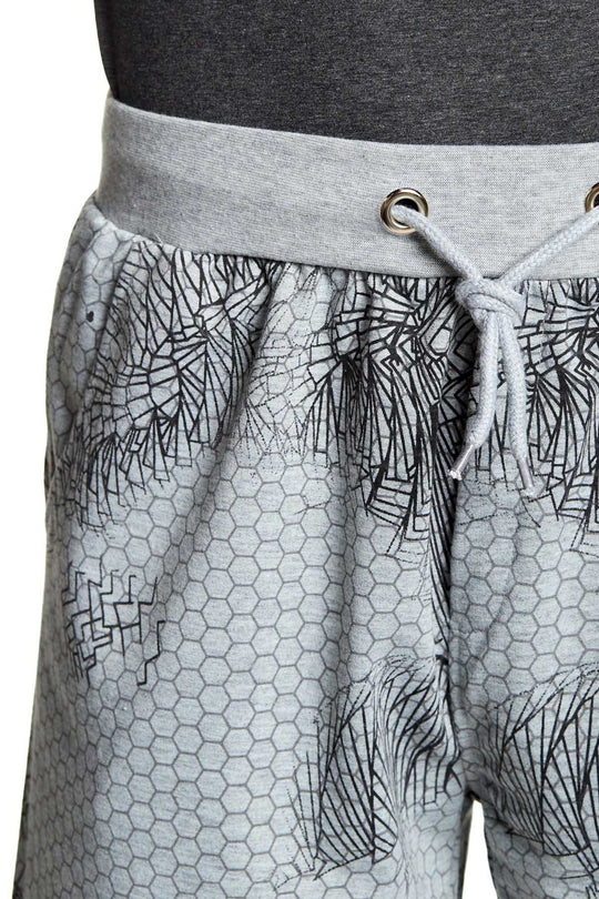 Tailored Recreation Premium Grey Honeycomb Printed Short