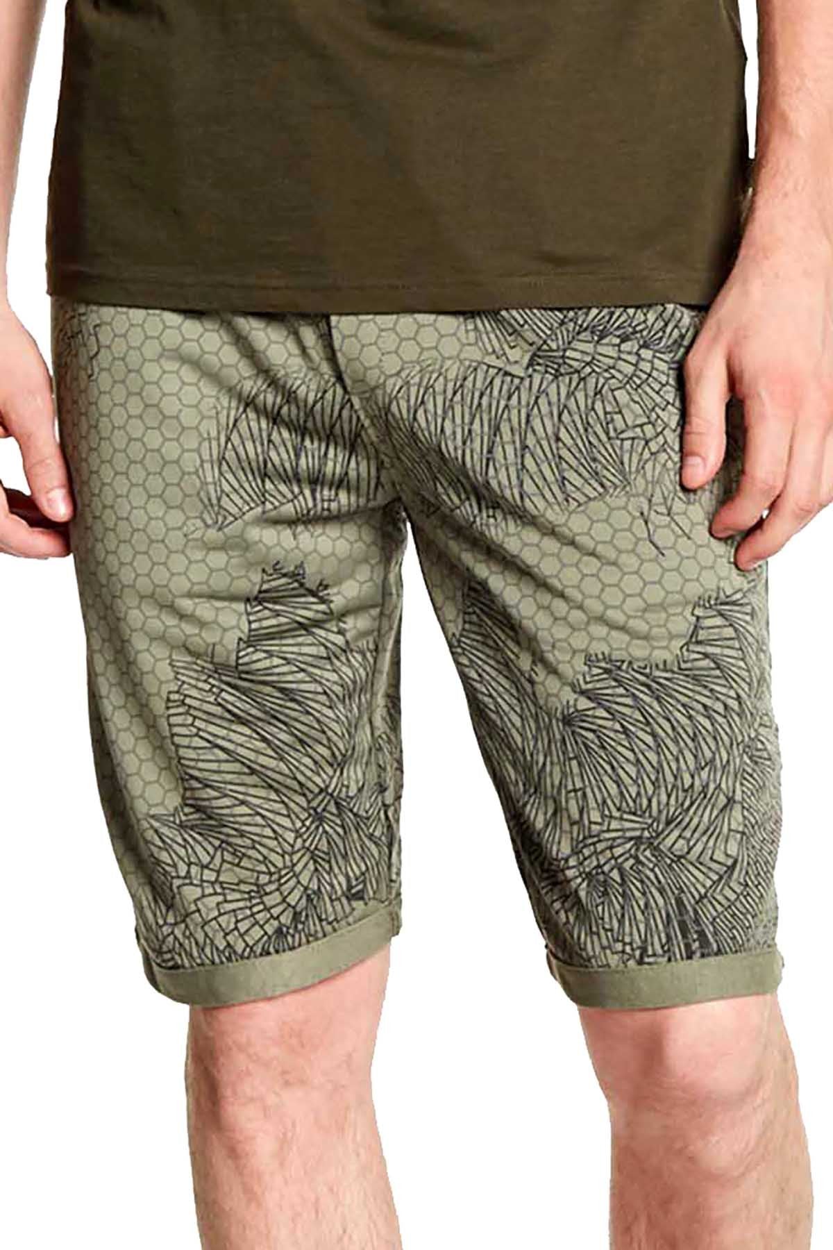 Tailored Recreation Premium Olive Honeycomb Printed Short