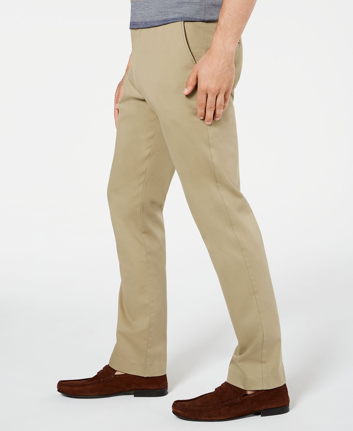 Tasso Elba Luca Flat-front Stretch Pant Rustic
