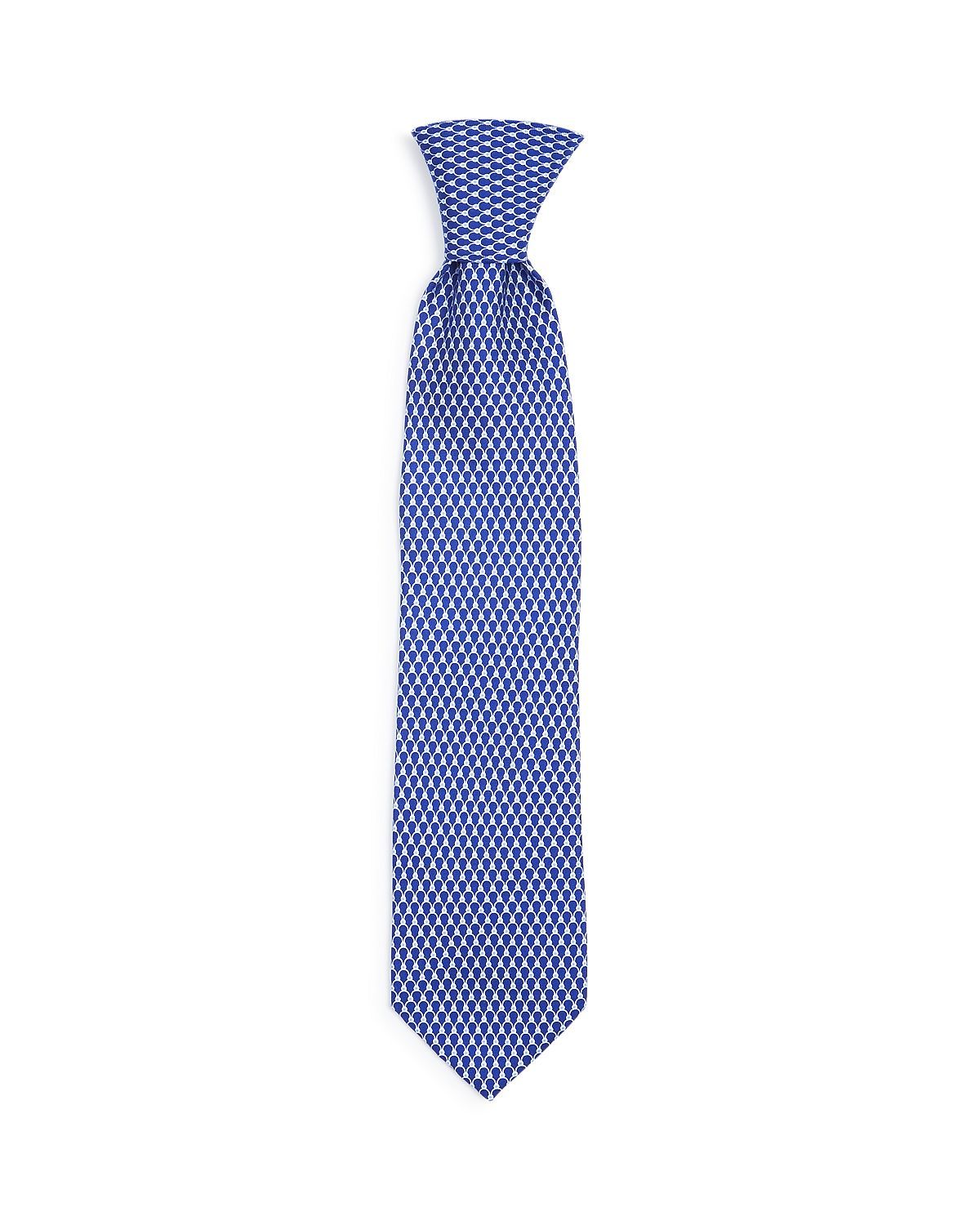 The Men's Store Dotted Scales Silk Classic Tie Navy
