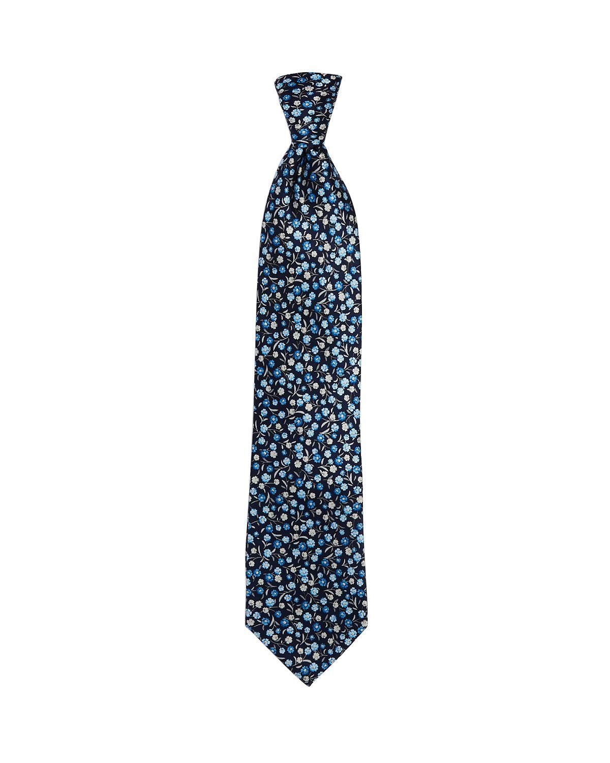 The Men's Store The Store Flower Stem Classic Necktie Blue